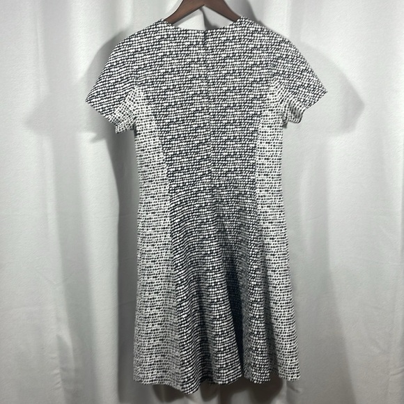 Banana Republic white and black  A-Line Mini Dress Crew Neck Short Sleeve - Picture 5 of 5
